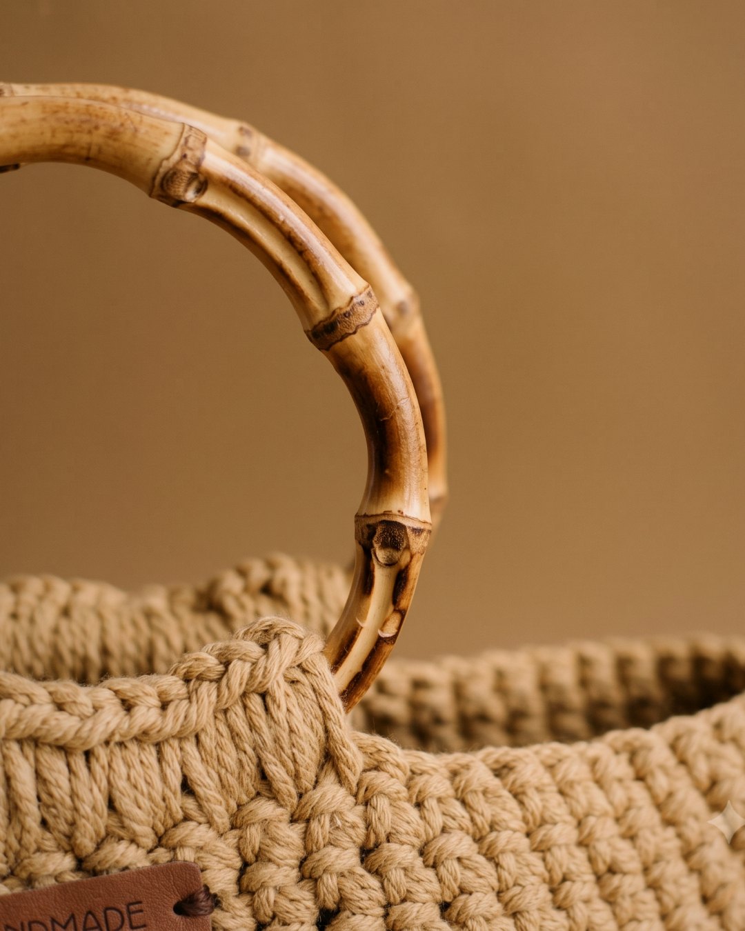 Bamboo ring handle detail