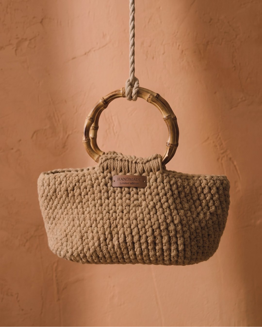 The Bamboo Tote in sand